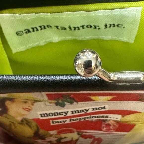 NEW Vintage Style Kiss Lock Graphic Coin Pouch - Picture 6 of 9